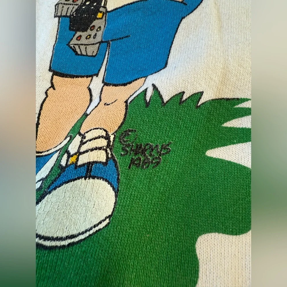 Vintage White Mr. Video Graphic Sweatshirt - Picture 3 of 10